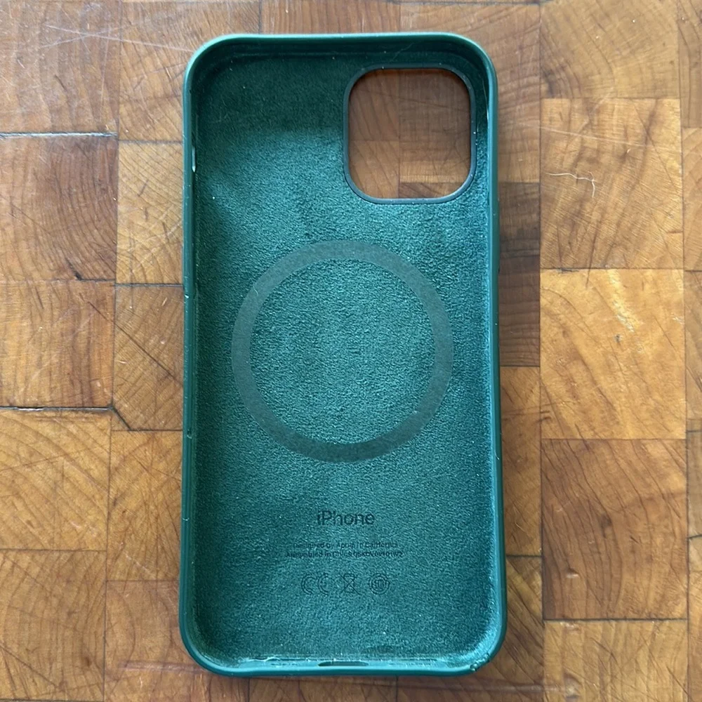Apple silicone iPhone 12pro case, green